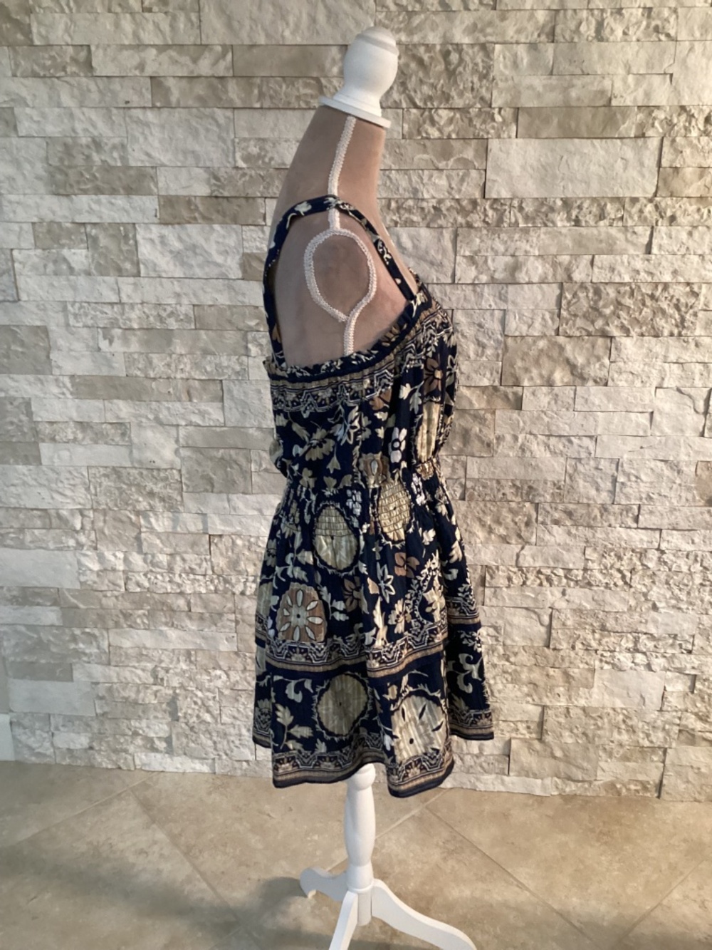 Ramy Brook Alicia Cotton Sleeveless Smocked Mini Dress - Picture 5 of 12